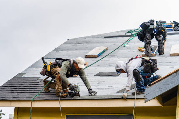 Professional Gutter Installation technician working in Elliottsburg, PA